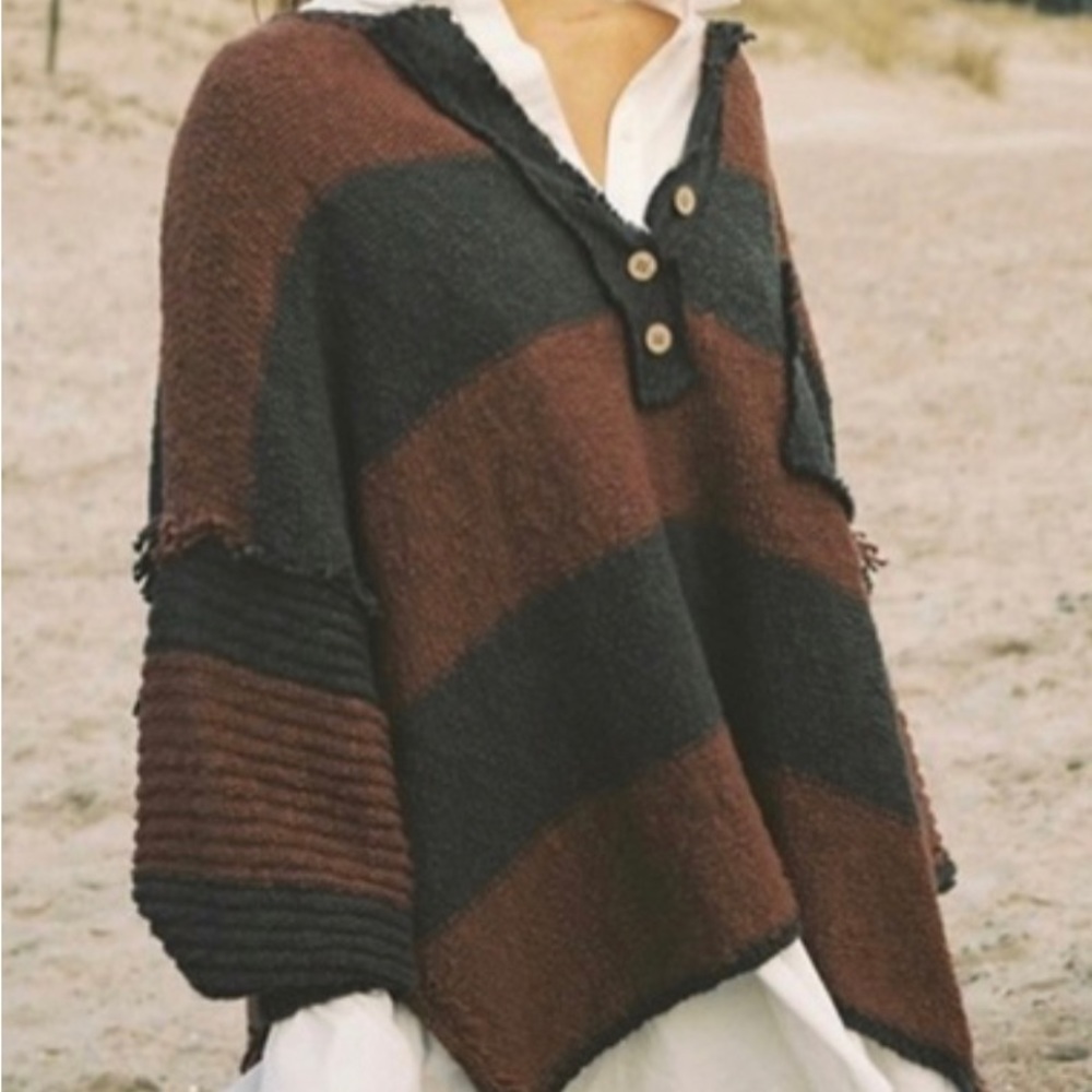 Free People Road Trip Henley Sweater Size Medium